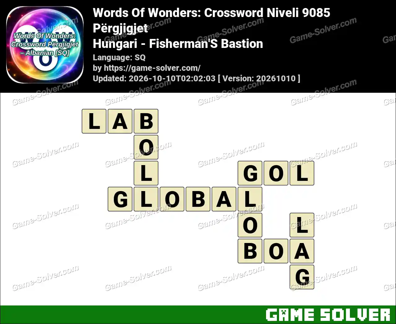 Words Of Wonders: Crossword Niveli 9085 Përgjigjet – Hungari – Fisherman’S Bastion